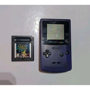 Nintendo Game Boy Color Pokémon Grape Console Game Quest For Camelot Free Return